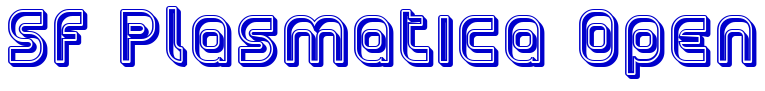 SF Plasmatica Open шрифт